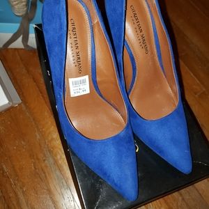 Christian Siriano Colbalt Blue Heels 8.5